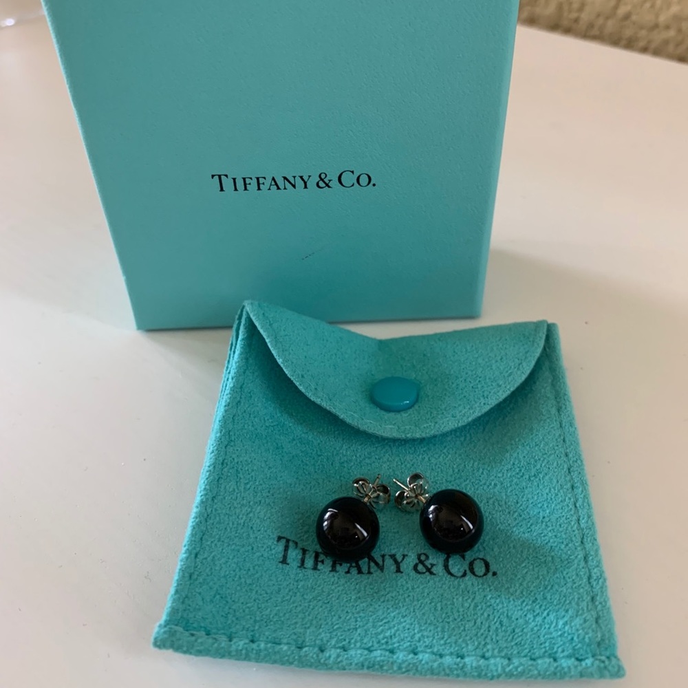 Tiffany & Co Black Onyx Earrings